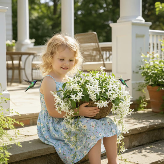 🌸Winter-Friendly Hanging Jasmine—Dreamy Indoor Flower🌿❄️100 Grams Organic Pot Mix Free