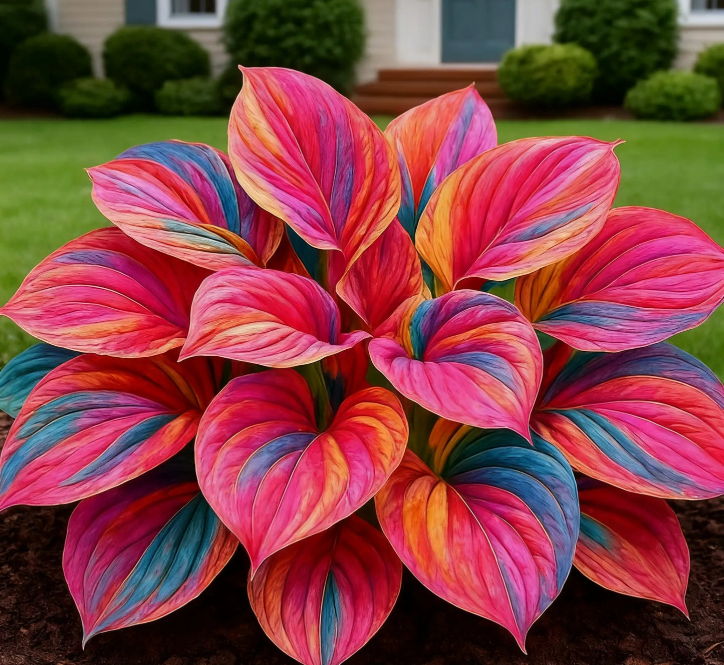 🔥🖤flame black red rare hosta flower seeds 🌱buy 1 get 1 free! 🌱 🎁2025 special offer